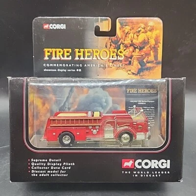 Corgi Toys 2002 Fire Heroes Die Cast 1960 ALF 900 Series Pumper Truck BETHPAGE - Image 1 of 4