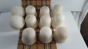 Vintage 70s Styrofoam 8 Bells and 2 Balls 5" Crafts Holiday Christmas Rare White - Picture 1 of 7