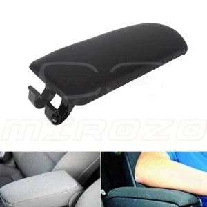 1X Console Lid Cover Center Box For 2004-2008 Audi A4 B7 Leather Black 2.0 3.2L - Foto 1 di 10