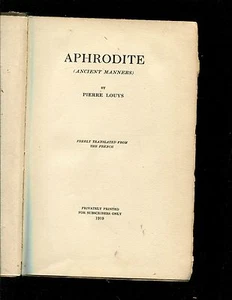 Louys, Aphrodite, 1919 - Picture 1 of 5