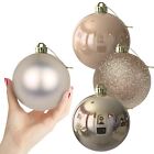 Champagne Gold 4.0" Large Christmas Balls - Christmas Tree Decoration Ornamen...