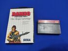 Rambo First Blood Part II 2 (Sega Master System SMS) Authentic NO MANUAL