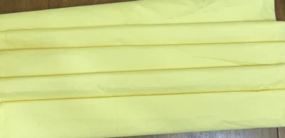 Cotton Fabric Solid Yellow 4 3/4 Yards x 44 In - Image 1 of 3