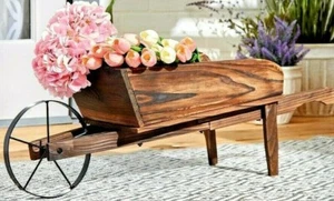 CARRO DE FLORES CON ENCANTO DE PAÍS CARRO PLANTADOR DE MACETAS ** NUEVO EN CAJA - Imagen 1 de 12