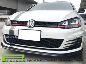 Carbon Fiber Front Bumper Spoiler For Volkswagen Golf GTI7 MK7 2015-2017 only - Picture 1 of 3