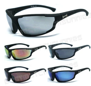 Choppers Wind Resistant Sports Motorcycle Sunglasses Semi Rimless UV Protect C46 - Picture 1 of 14