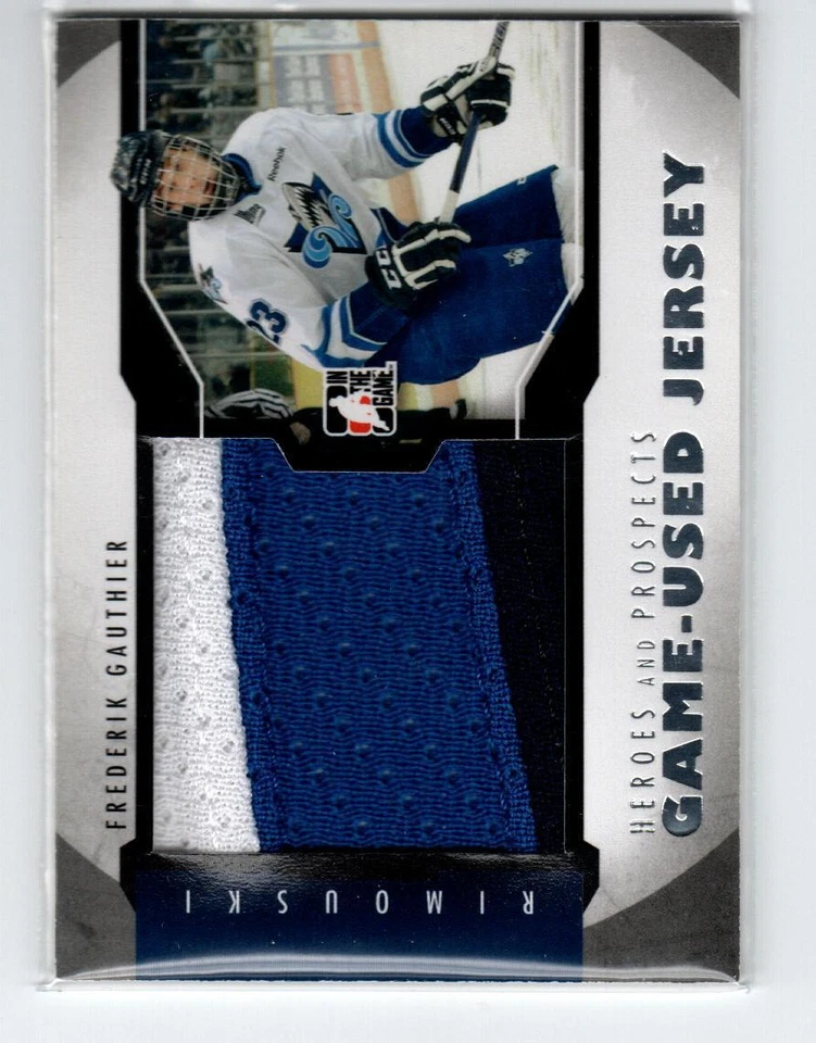 2012-13 ITG Heroes and Prospects Jersey Silver #M13 Frederik Gauthier *#/30 - Image 1 of 1