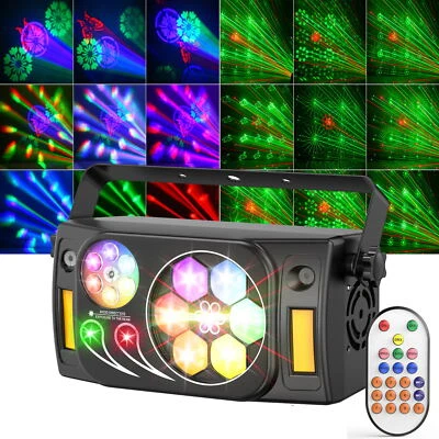 RGBW Laser Projektor Strobe Beam DMX Bühnenbeleuchtung Lichteffekt Weihnachten - Bild 1 von 4
