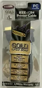Belkin Gold Series IEEE 1284 Printer Cable DB25 Male/ Centronics 36 Male 6ft New - Picture 1 of 1