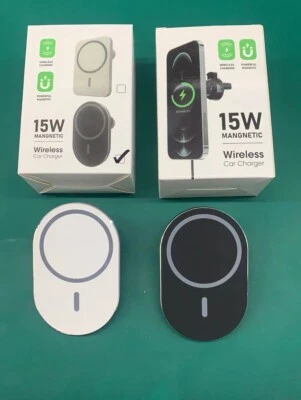 CARICATORE wireless auto Porta cellulare supporto Smartphone BOCCHETTE ARIA - Immagine 1 di 4