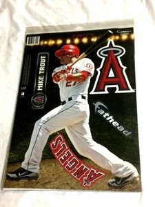 Fathead 17 Inch Sticker Wall Decal Set Mike Trout Los Angeles Angels FREESHIP - Picture 1 of 1