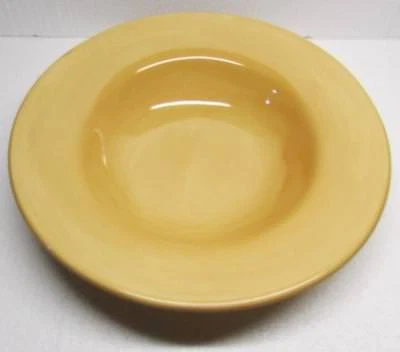 POTTERY BARN Sausalito 10" AMBER Yellow Gold SOUP BOWL - EXCELLENT CONDITION - Image 1 of 3