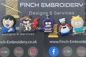 South Park Set PVC Patch Tactical Genuine Hook Brand Hook Fastner - Picture 1 of 2