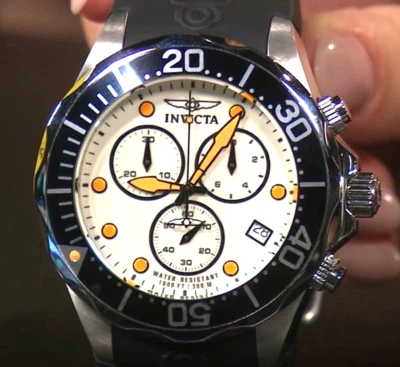 Invicta Svizzero Eta G10.212 Quarzo Chrono pro Diver 47mm Orologio Fast Nave Nib - Immagine 1 di 4