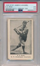 E121 AMERICAN CARAMEL CO. - E.S. (SAM) RICE - PSA 1.5 FR (SVSC)-FRESHLY GRADED!