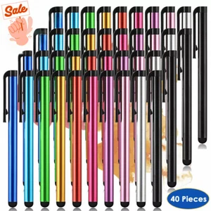 40pcs Capacitive Touch Screen Stylus Pen Universal Fr iPad iPhone Tablet Samsung - Picture 1 of 16