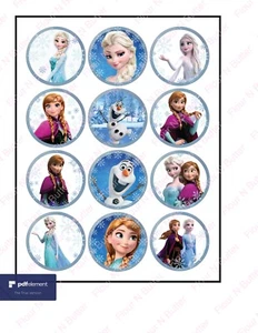 Pre Cut Frozen Cupcake Topper Edible Image - Picture 1 of 1