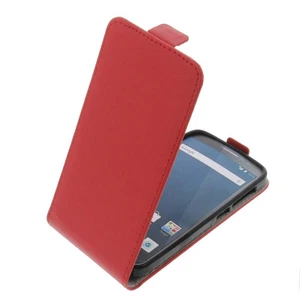 Funda para Alcatel One Touch Pop 2 (4.5) Tipo Flip Protectora con Tapa Rojo - Imagen 1 de 4