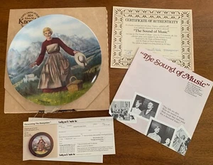 1986 Julie Andrews THE SOUND OF MUSIC Knowles Sammlerplatte OVP & COA - Bild 1 von 5