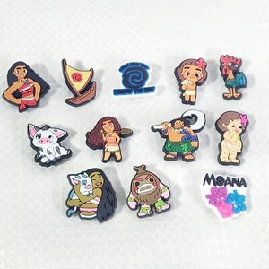 Moana Disney Croc Shoe Charms 12 Pieces (New) - Picture 1 of 2