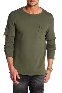 $155 Designer Rare TRUE RELIGION Men's Double Layer Combo Crew Neck Tee S - Picture 1 of 2