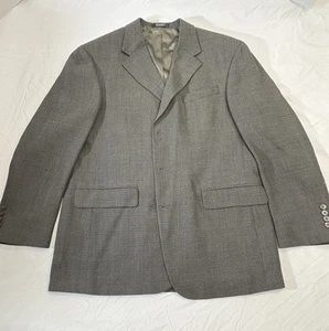 Oscar de la Renta Men's 100% Wool Dark Gray Sport Coat Jacket Size 42S - Picture 1 of 11