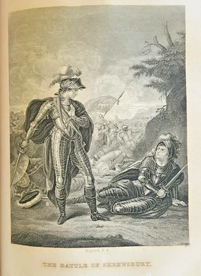 1893 Works of Shakspere Pictorial Edition 8 Vol. Charles Knight Leather - Imagem 1 de 4