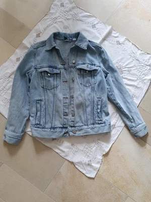 Jeansjacke Größe XS H&M Baumwolle Blau Gebraucht Guter Zustand Damenjacke - Bild 1 von 2