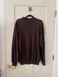 Tricots St Raphael brauner Pullover 70% Seide 30% Baumwolle - Bild 1 von 4