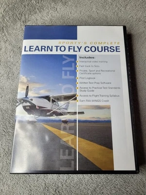 Sporty’s Complete Learn To Fly Course 9 DVD Set Pilot Flight Training - Imagem 1 de 4