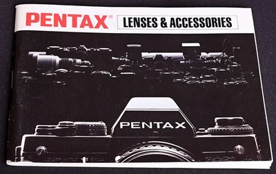 Original Pentax Lenses & Accessories Manual 1985 Edition - Excellent - Image 1 of 4