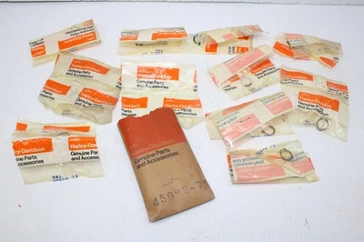 Qty 1 Harley Fork Tube Damper Retaining Rings 45932-73 - FX XL Sportster NOS - Image 1 of 4