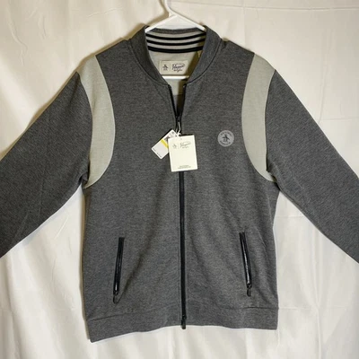 Chaqueta Original Penguin de Munsingwear Cremallera Completa - Para Hombre Gris Medio. Nuevo  Foto 1 de 4