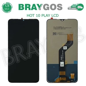 Repuesto Para INFINIX HOT 10 PLAY / Hot 11 play Pantalla Táctil LCD Negra - Imagen 1 de 4