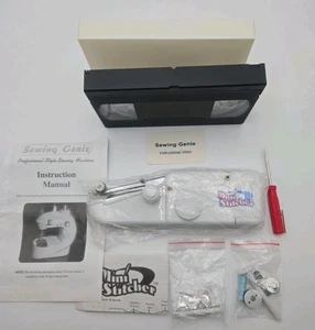 Sewing Genie Mini Stitcher Handheld Sewing Machine w/ Manual, Accessories & VHS - Picture 1 of 4