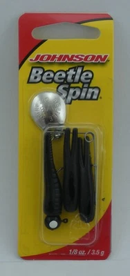 Johnsons BSVP1/8BYS оригинальный жук спин 1/8 унций черный желтый полоски 3CT - Изображение 1 из 3