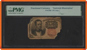 KC- "Satirical Illustration" - Fr.1266 10¢ Fractional Currency -Certified by PMG - Picture 1 of 4