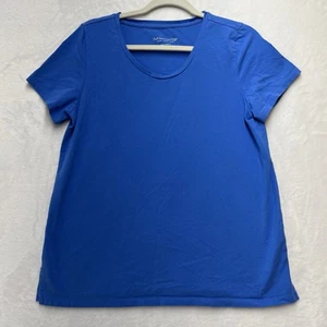 Soft Surroundings T-Shirt Damen Petite Medium Blue Basic Staple - Bild 1 von 6