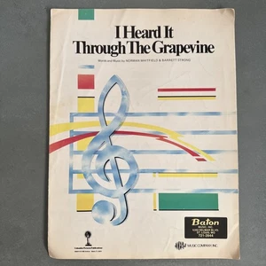 Partituras I Heard It Through the Grapevine Marvin Gaye Motown Soul de colección - Imagen 1 de 6