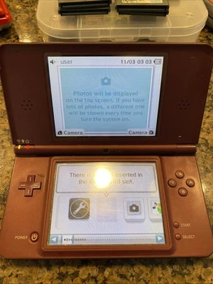 Nintendo DSi XL Console Burgundy, Maroon Red USA MODEL, Fully Functional - Image 1 of 4