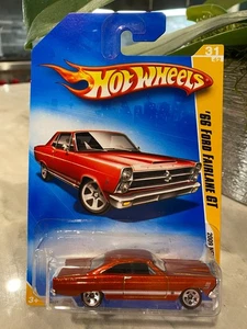 2009 Hot Wheels Walmart #31 New Models 66’ FORD FAIRLANE GT rot - Bild 1 von 1