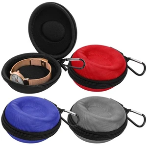4 Pack Watch Travel Case Single Watch Box with Zipper for Wristwatches Storage - Picture 1 of 9