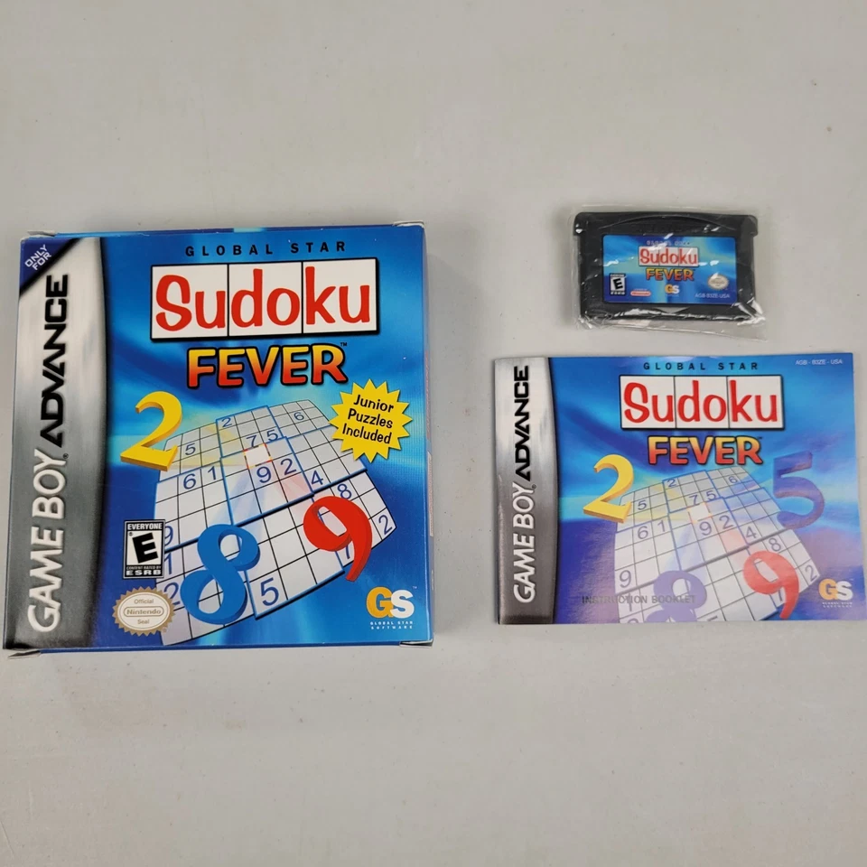 Global Star Sudoku Fever (Nintendo Game Boy Advance, 2006) CIB - Image 1 of 4