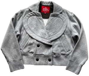 Giacca Love Vivienne Westwood RED LABEL usata felpa grigia taglia M - Foto 1 di 10