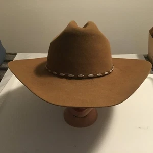Resistol George Strait Hill Country Felt/Wool/Beaver? Hat 7 Chestnut - Picture 1 of 11