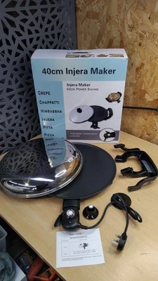 Electric Crepe, Pancake & Injera Maker - Medium 40cm Digital Thermostat - Image 1 of 2