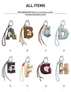 PopMart MONSTERS LABUBU Spilla per Amore Portachiavi Ciondolo Borsa Charm SCATOLA CIECA A-M? - Foto 1 di 10