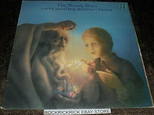 THE MOODY BLUES - EVERY GOOD BOY DESERVES FAVOUR 9 TRACK RARE LP THS-5 THRESHOLD - Picture 1 of 4