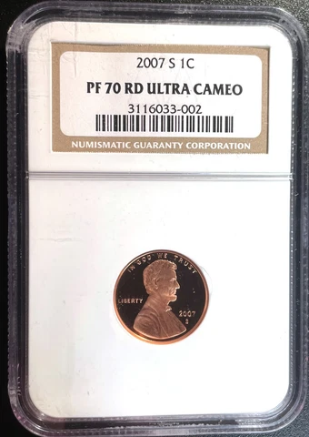 2007 S 1c Lincoln Memorial Red Proof Cent NGC PF 70 RD Ultra Cameo Cover