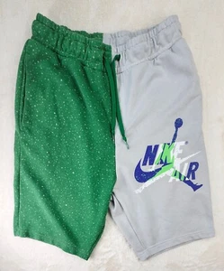 Nike Air Jordan Pantaloncini Basket Uomo M Verde Grigio Pile CK2854-028 Jumpman - Foto 1 di 14
